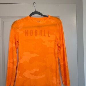 NOBULL Orange Camo Long Sleeve Shirt